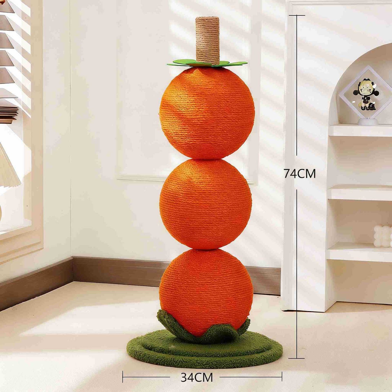 Scratching post for cats made of sisal hemp