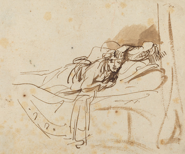 Saskia Lying in Bed c 1638