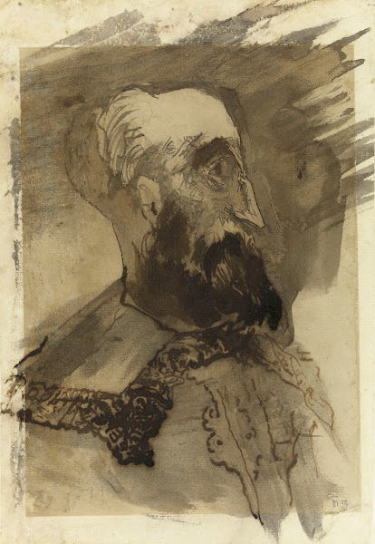 Tête dhomme barbu