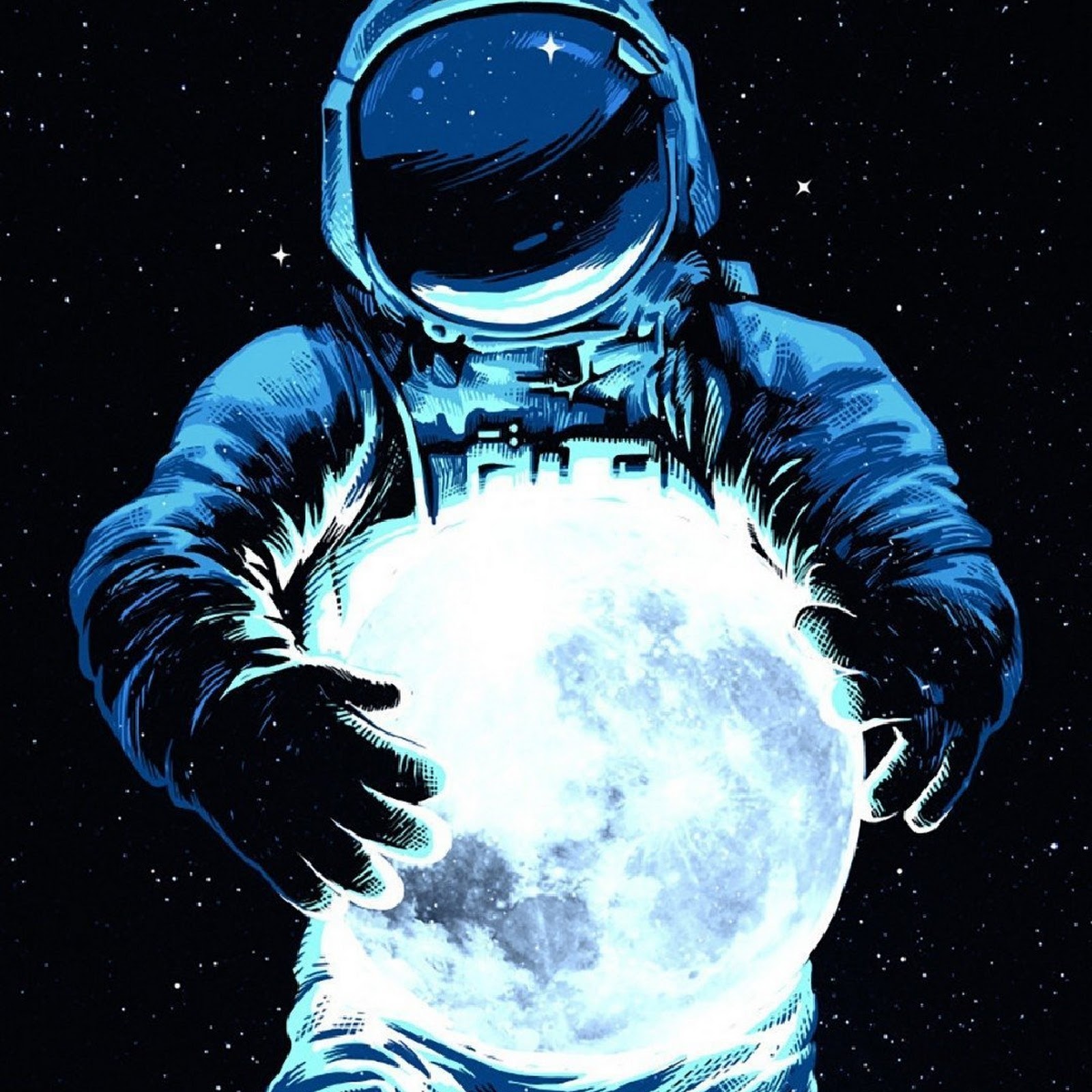 Download Astronaut Space Full HD iPhone