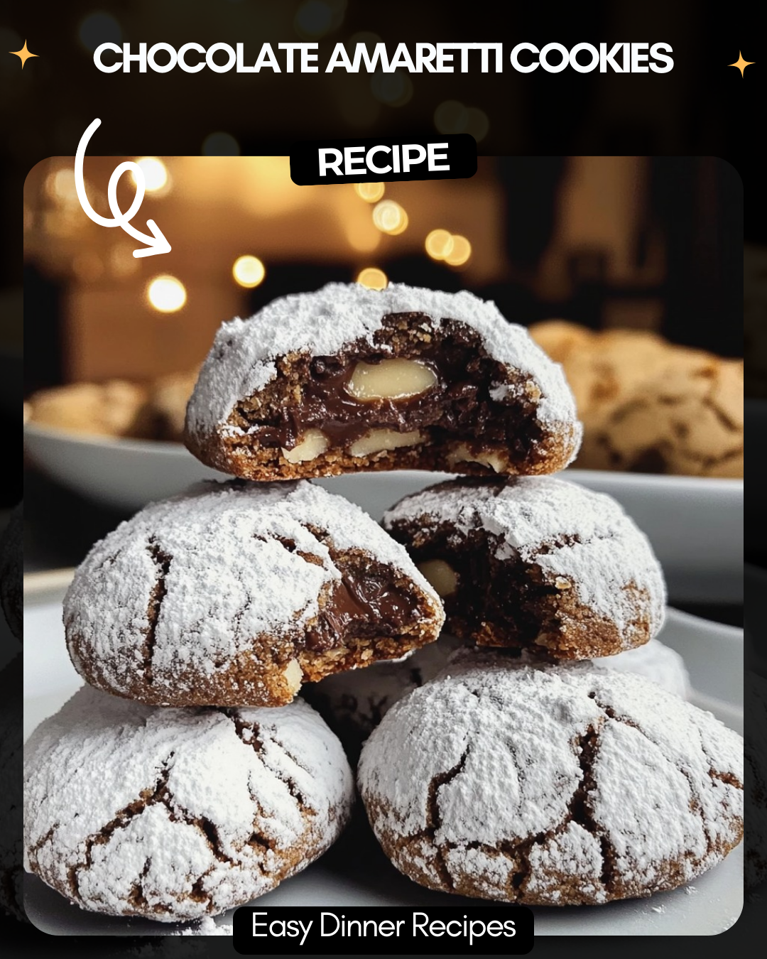 Chocolate Amaretti Cookies
