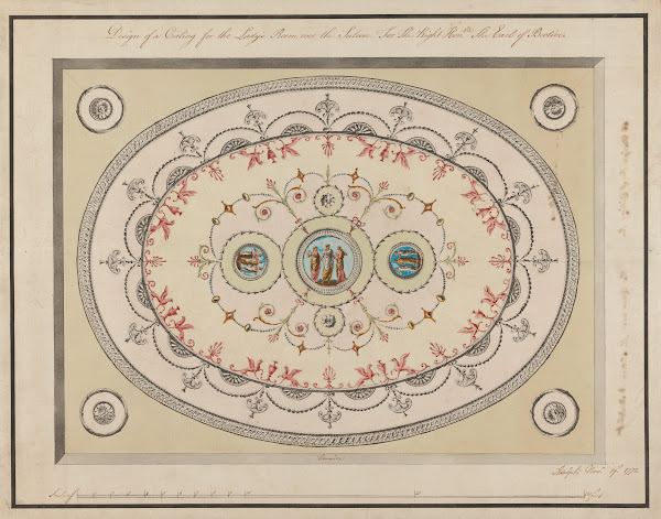 Headfort House Ireland Ladys Room Ceiling 1772