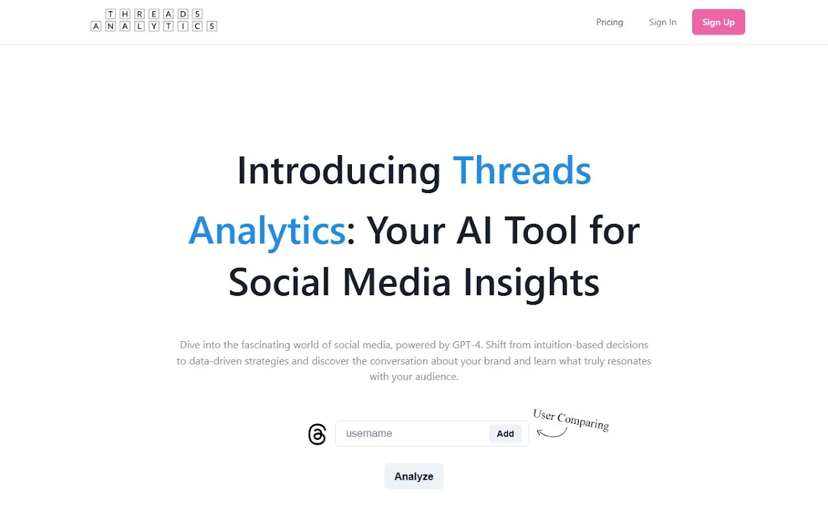 Captura de Meta Threads Analytics