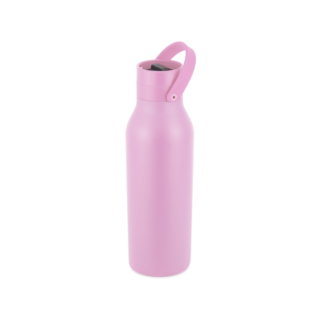 Recycled Stainless Steel Bottle 500ml Coated Dusk Pink