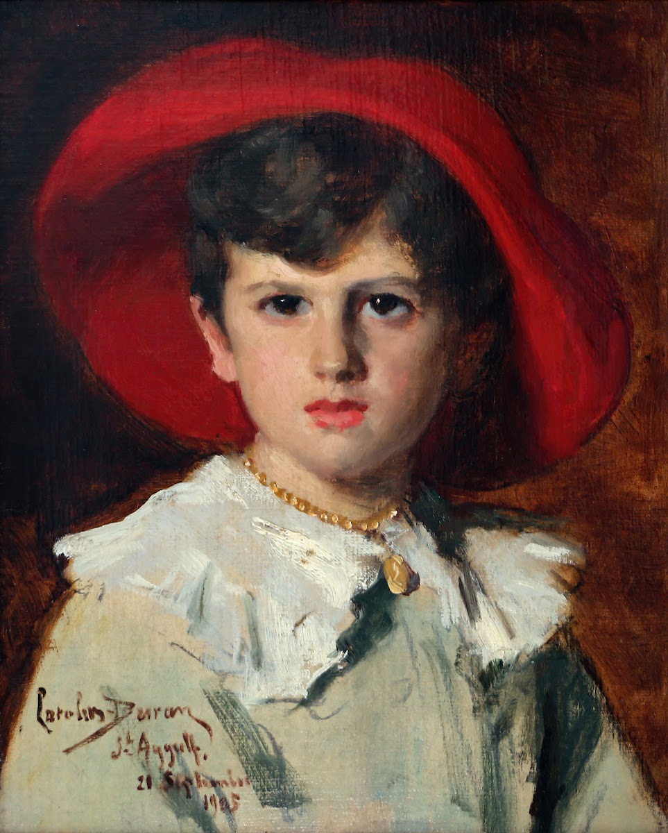 Child in a Red Hat Michel Feydeau son of Georges 1905