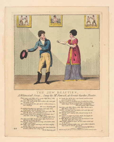 The Jew Beauties A Whimsical Song Sung By Mr Fawcett At Covent Garden Theatre 18