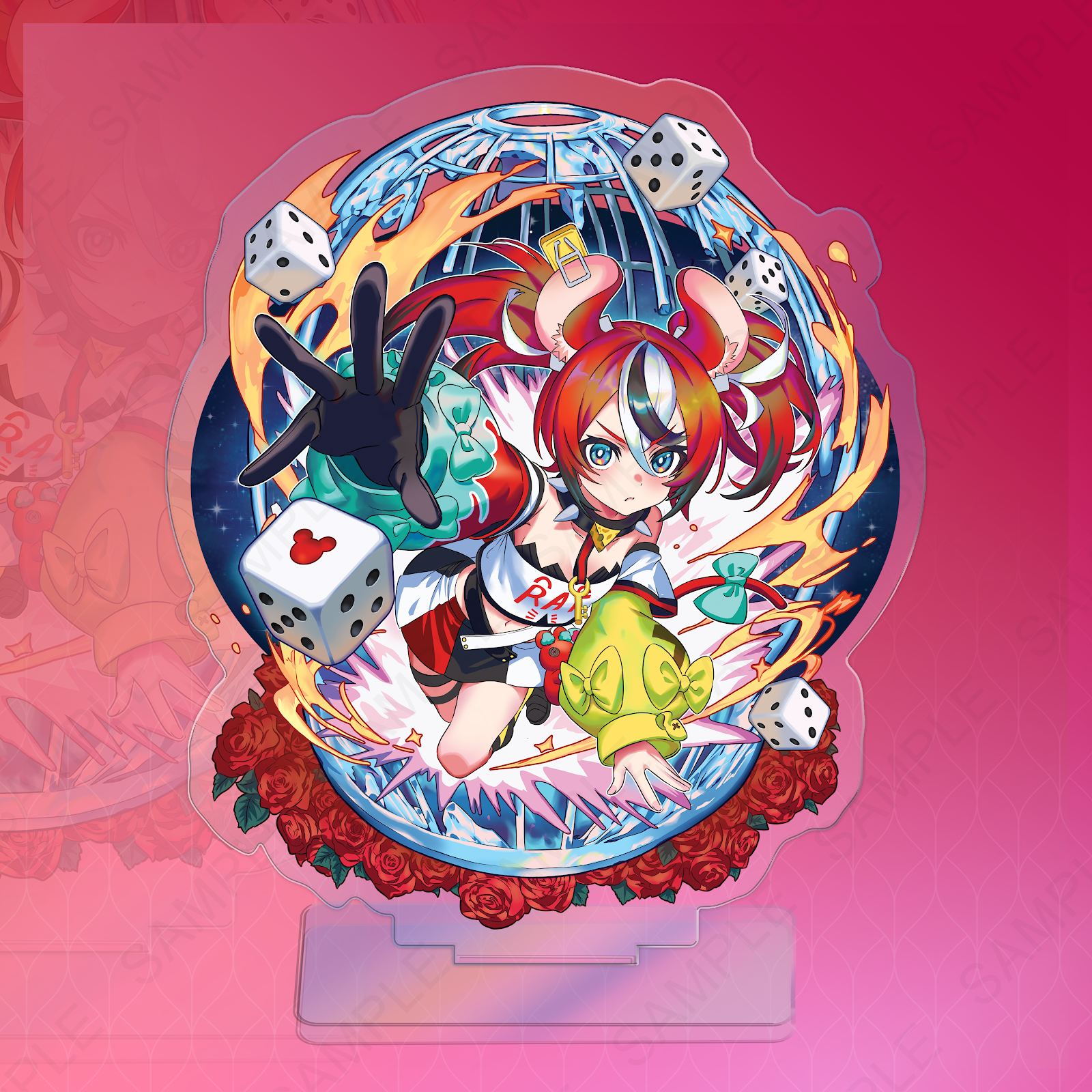 Hakos Baelz Iridescent Standee by Fluffycatfish