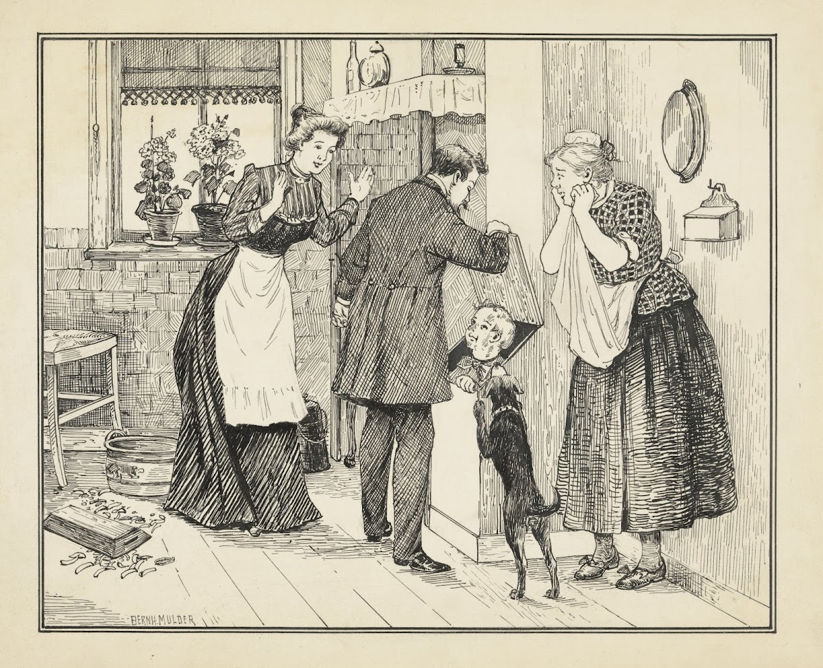 Verstopte jongen wordt ontdekt 1885   1938