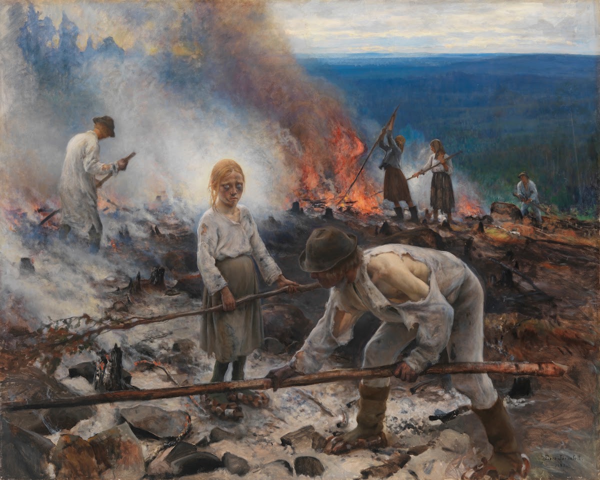 Under the Yoke Burning the Brushwood 1893