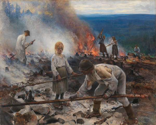 Under the Yoke Burning the Brushwood 1893