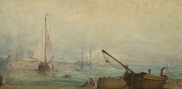 View of the Avignon port 1840 1845