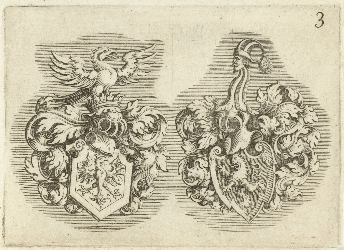 Twee wapenschilden 1611 1625