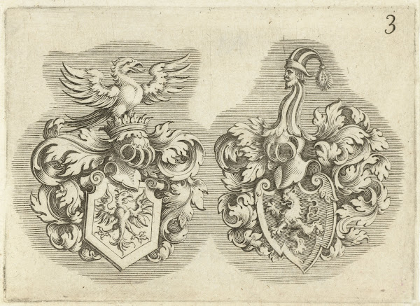 Twee wapenschilden 1611 1625