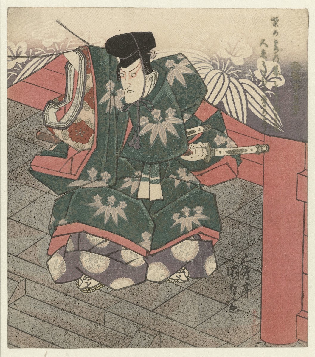 Man at the entrance of a temple 1828