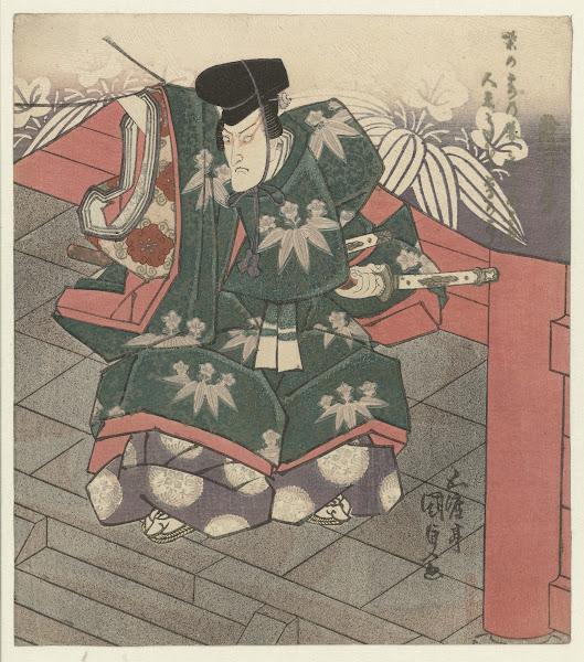 Man at the entrance of a temple 1828