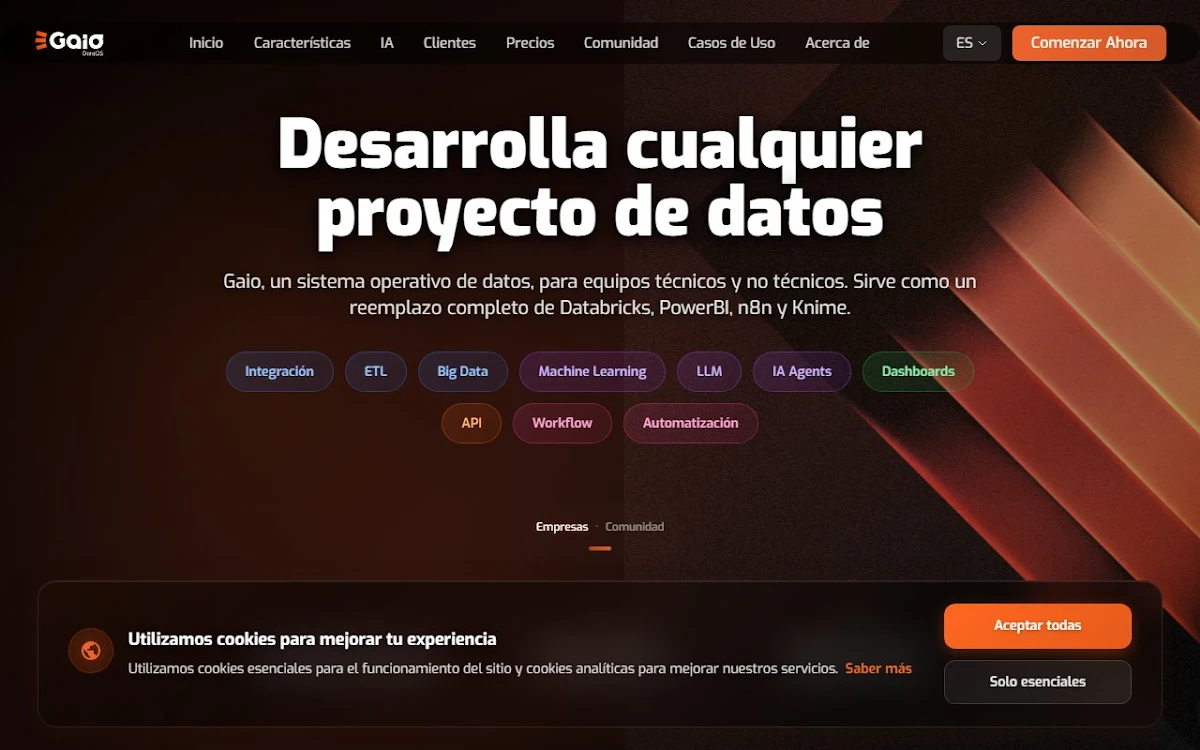 Captura de GAIO DataOS