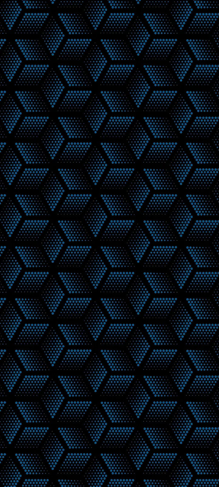 Dark Blue Geometric Cube Pattern - Digital Geometric Pattern 2K iPhone Wallpaper (1724x3820)