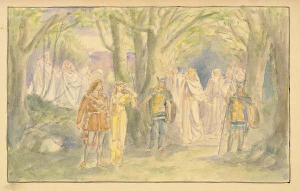 Cymbeline Posthumus Attack the King Act I Scene II 1890s