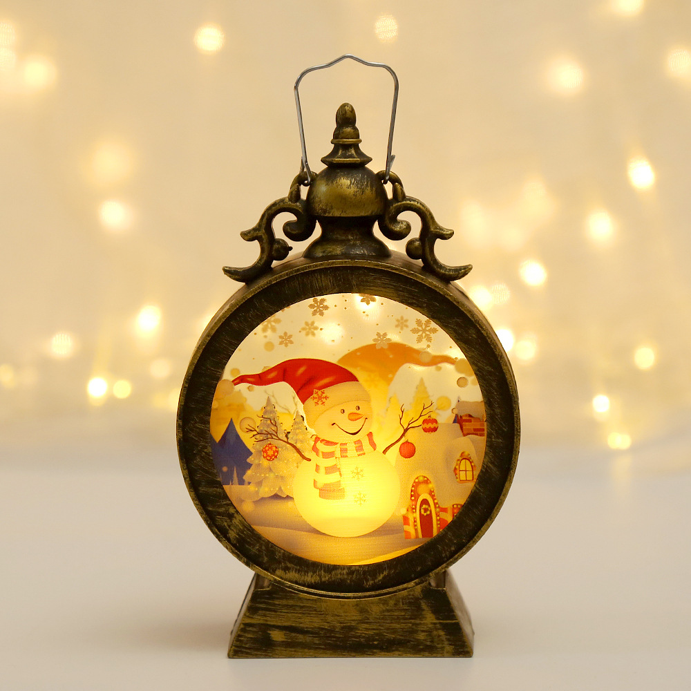 Dekorative LED-Laterne mit Weihnachtsmotiv