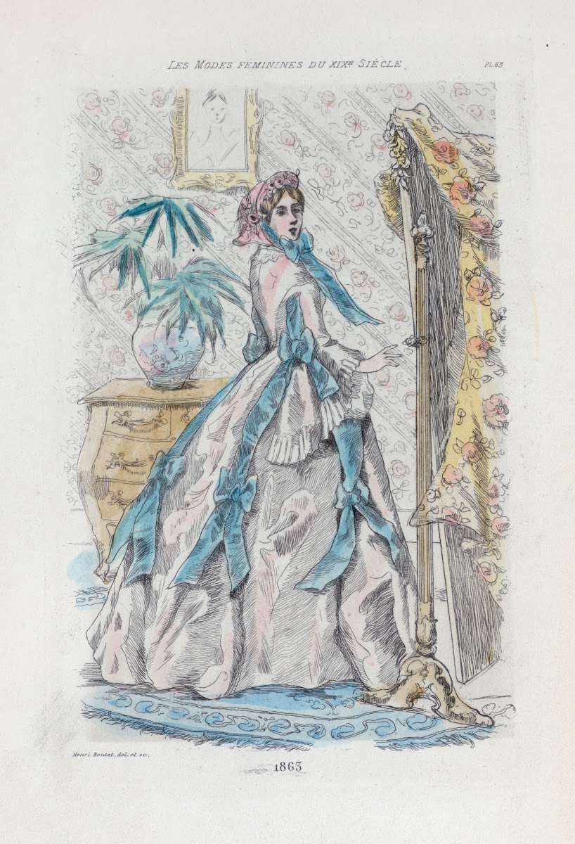 1863 Womens fashion in nineteenth century Paris 1902