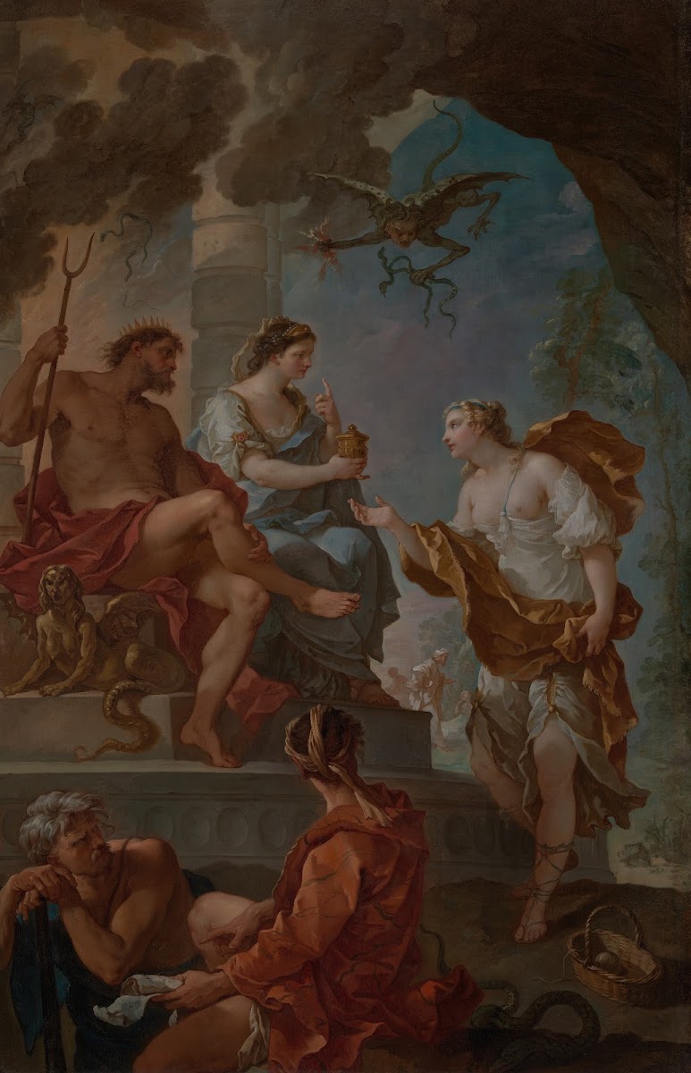 Psyche in the Underworld Psyche Obtaining the Elixir of Beauty from Proserpine c
