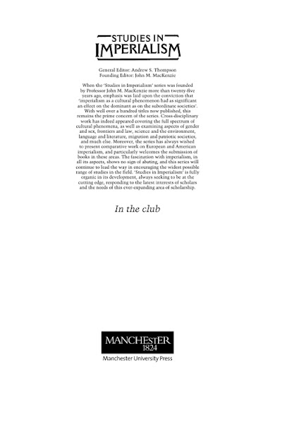 In the club- Associational life in colonial South Asia