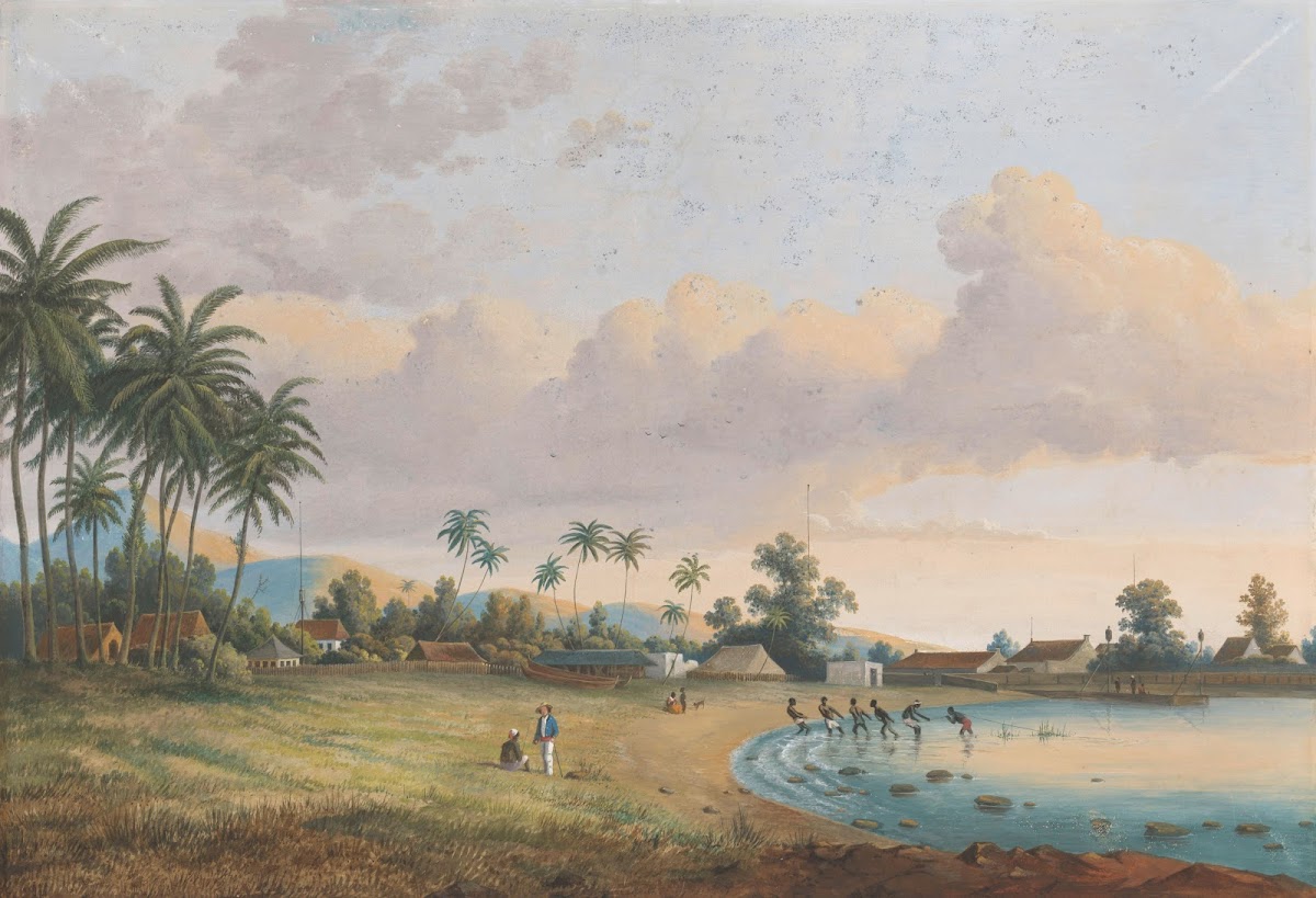 Gezicht te Anjer Java 1838   1898