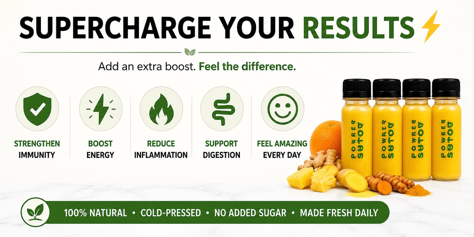 Supercharge Your Results - Add an extra boost, feel the difference