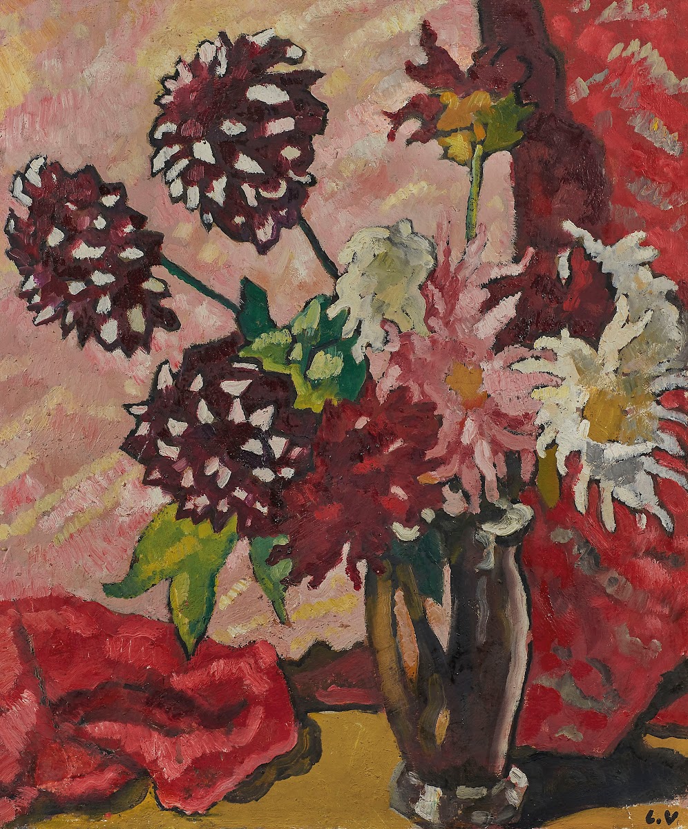 Bouquet de dahlias 1940