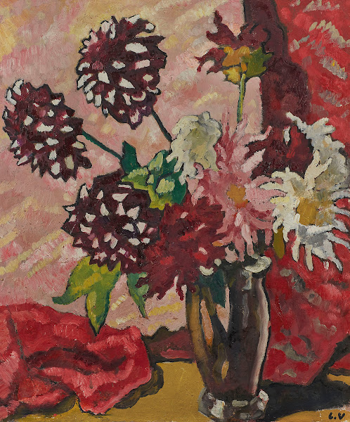 Bouquet de dahlias 1940