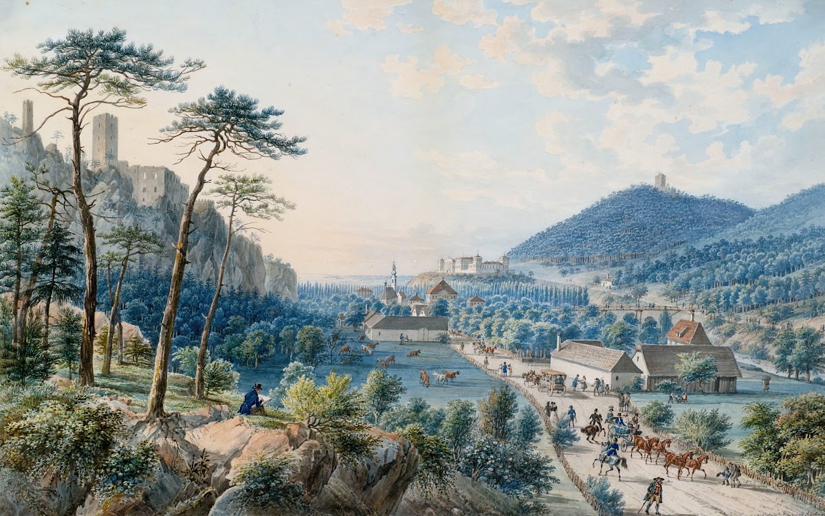 Blick Auf Schloss Weilburg