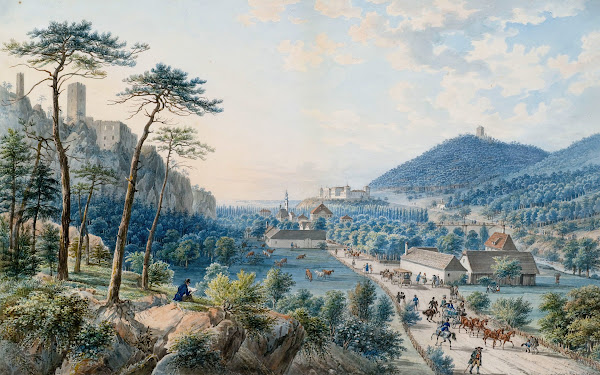 Blick Auf Schloss Weilburg