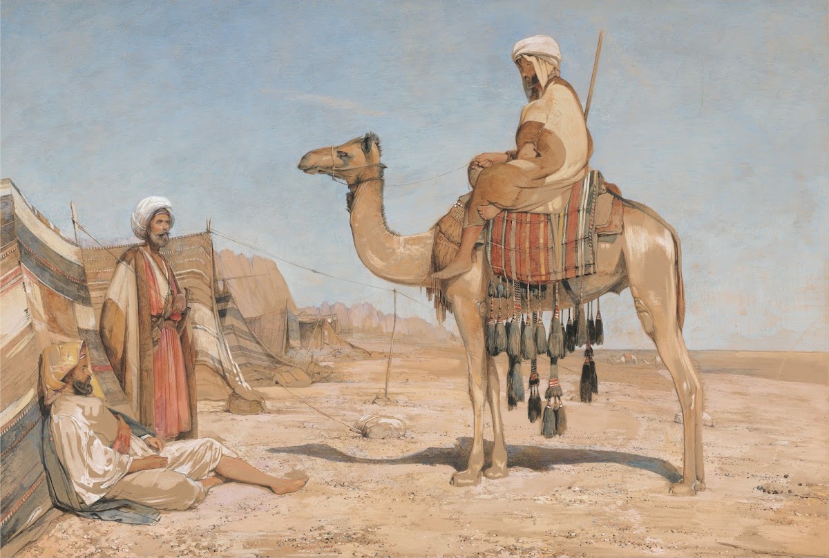 A Bedouin Encampment Or Bedouin Arabs