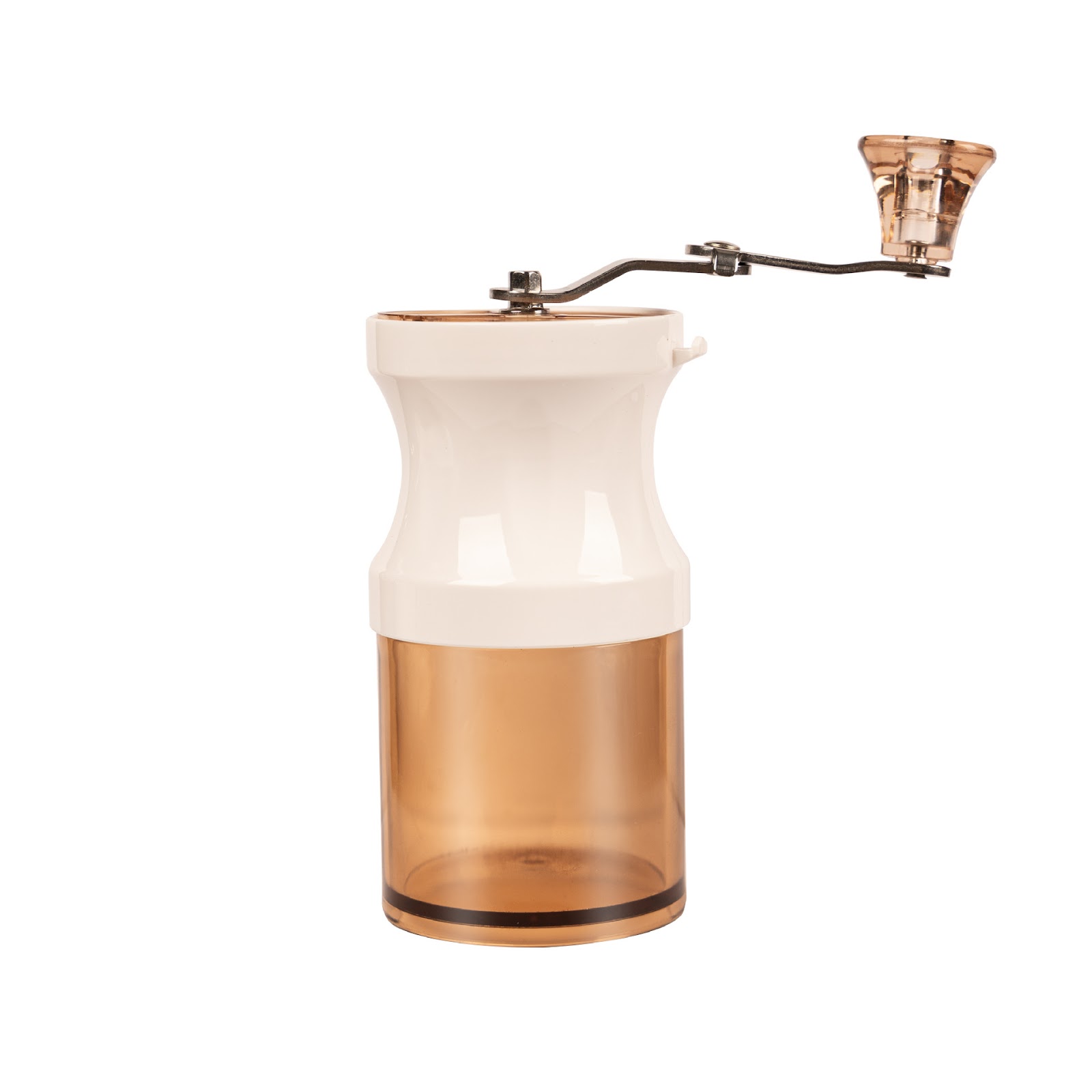 Hand-crank coffee grinder, portable