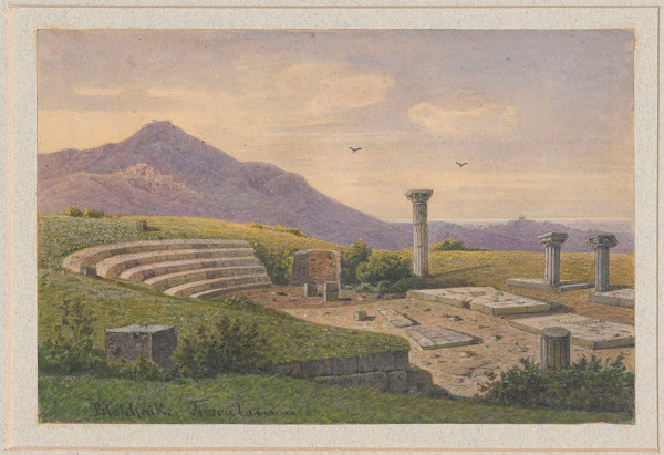 Amphitheatre in Tusculum 1853   1860