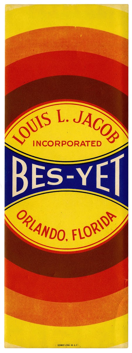Bes Yet Produce Label 1930 1950