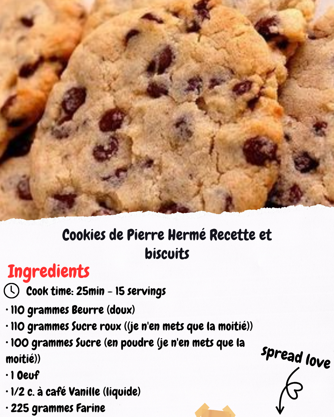 Cookies de Pierre Hermé Recette et biscuits