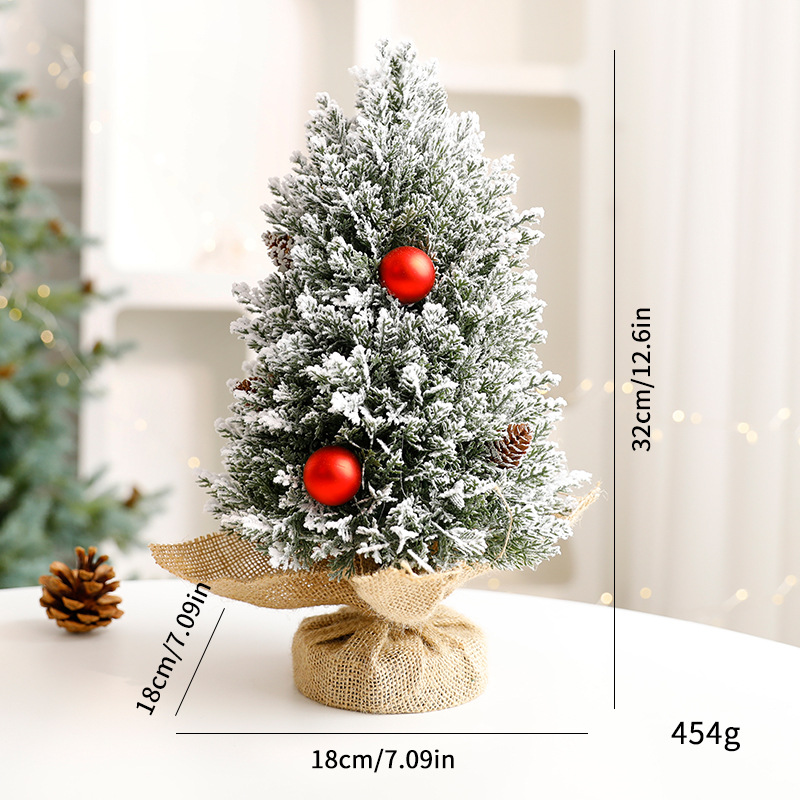Decorative Mini Christmas Trees in Pots