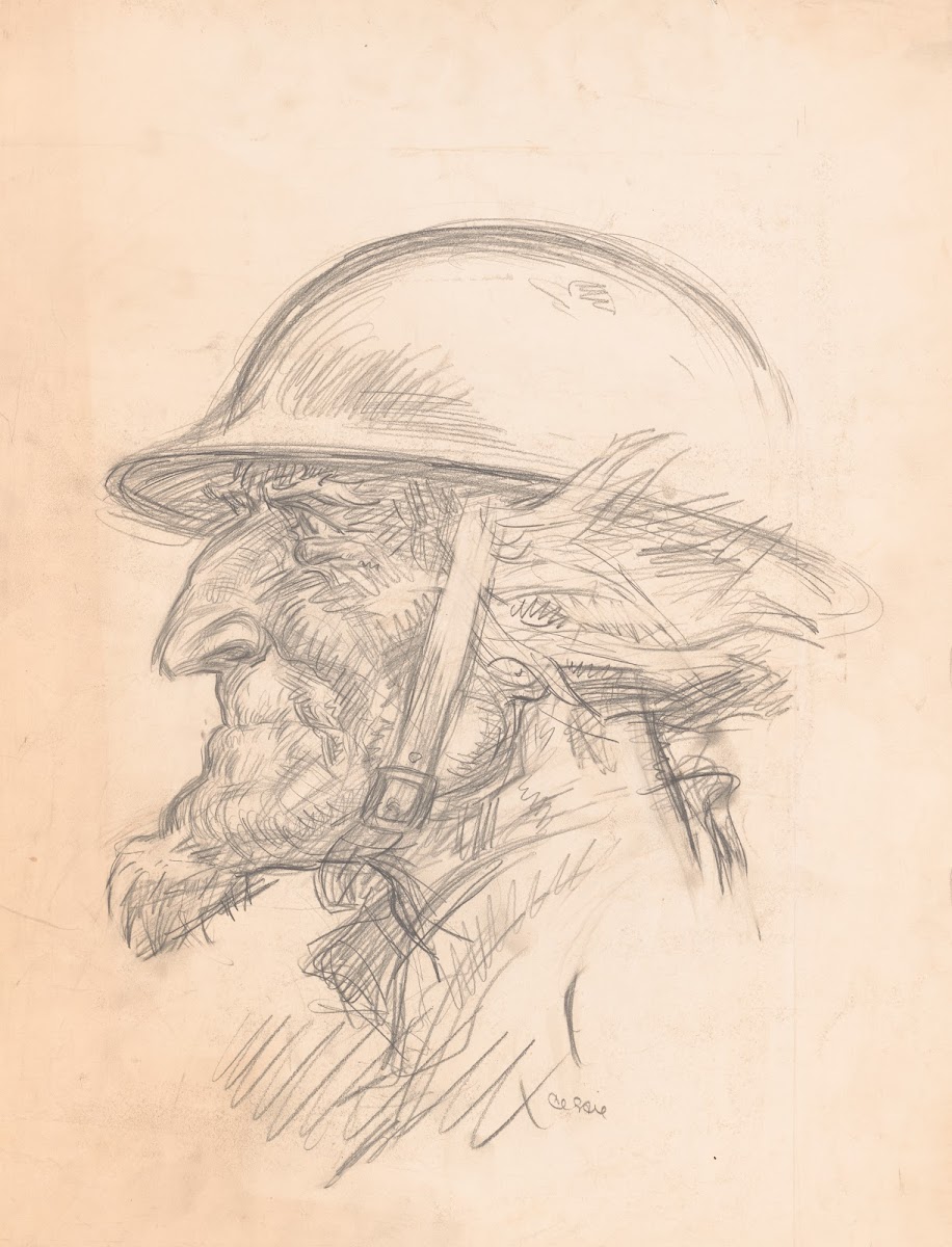 Uncle Sam wearing helmet 1914 1918