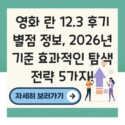 영화 란 12.3 후기 별점 정보