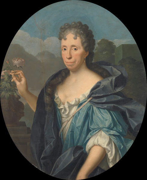 Portrait of Sabina Agneta dAcquet Wife of Arent van Buren 1721