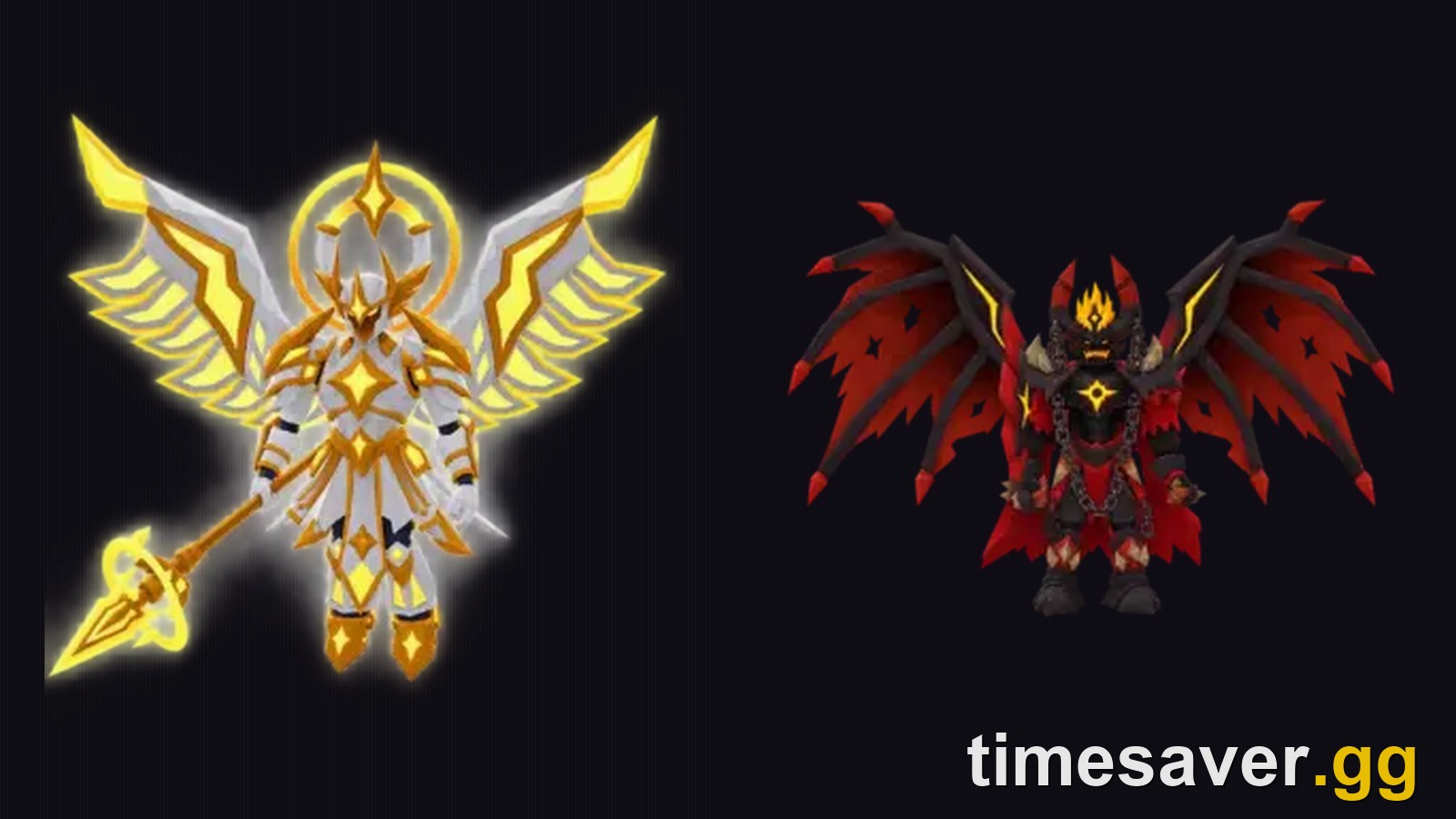 ArchAngel and World Burner, the two Divine parents that fuse into Aetheron in Steal An Egg