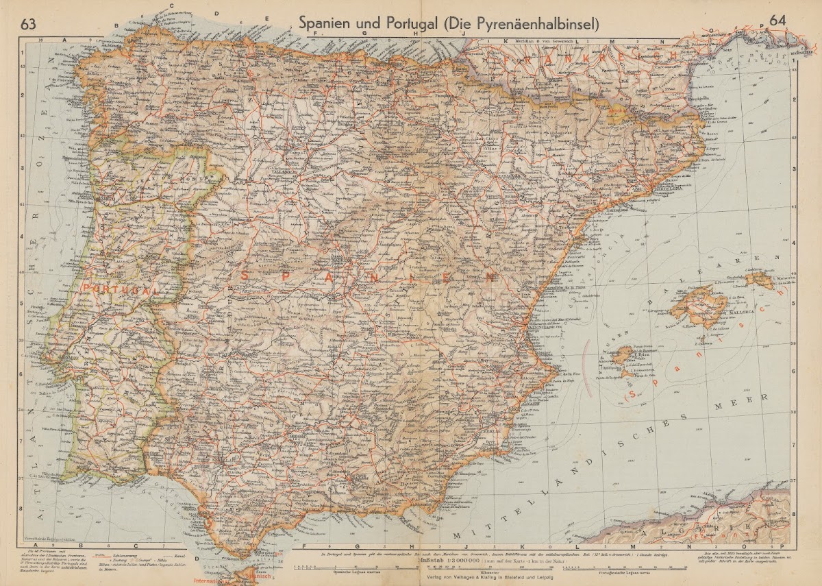 Spanien und Portugal Die Pyrenäenhalbinsel 1940
