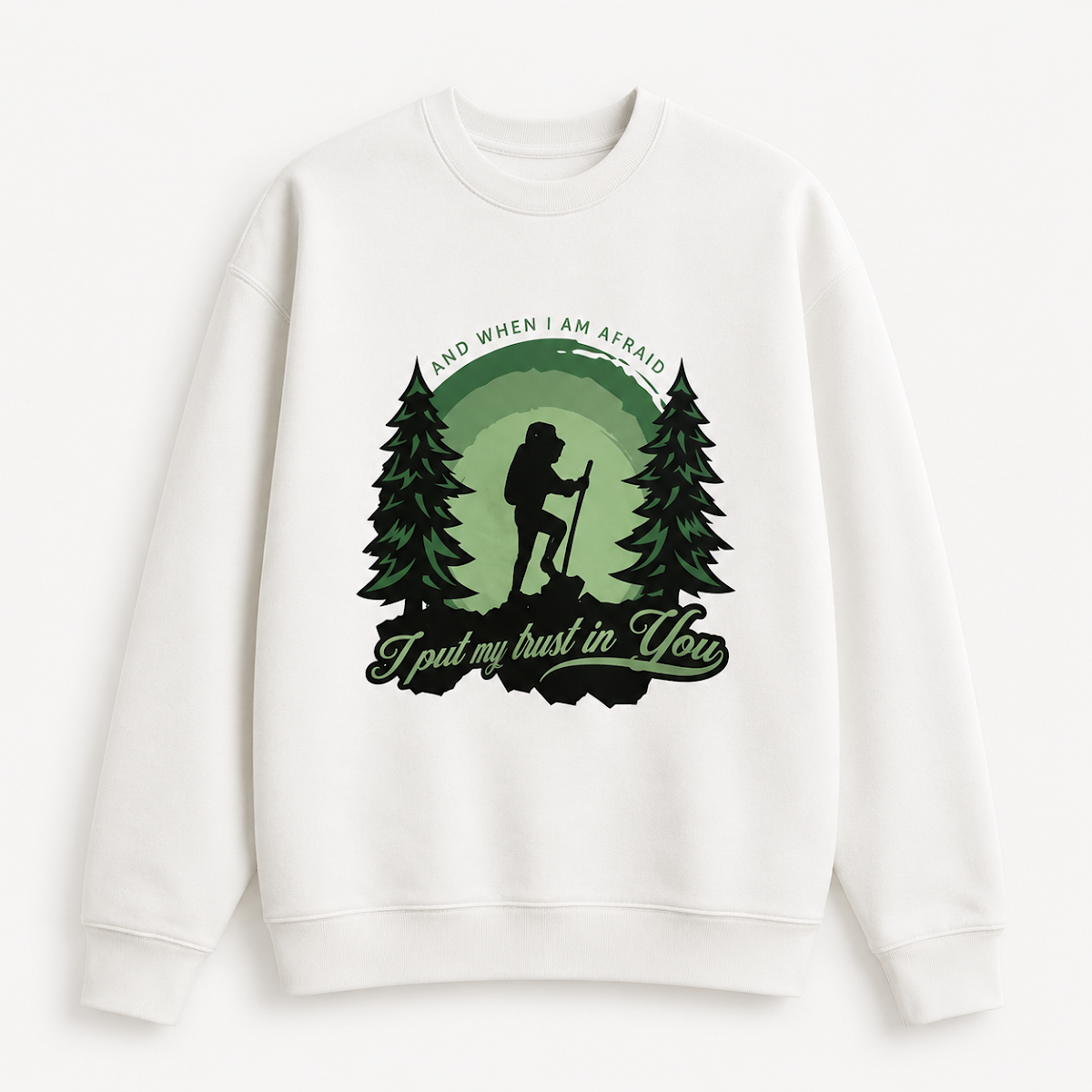 Bluză sweatshirt "I put my trust in You"