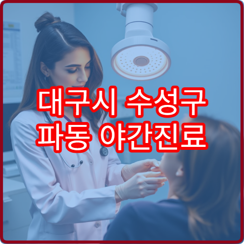 대구시 수성구 파동 야간진료 치과 정보