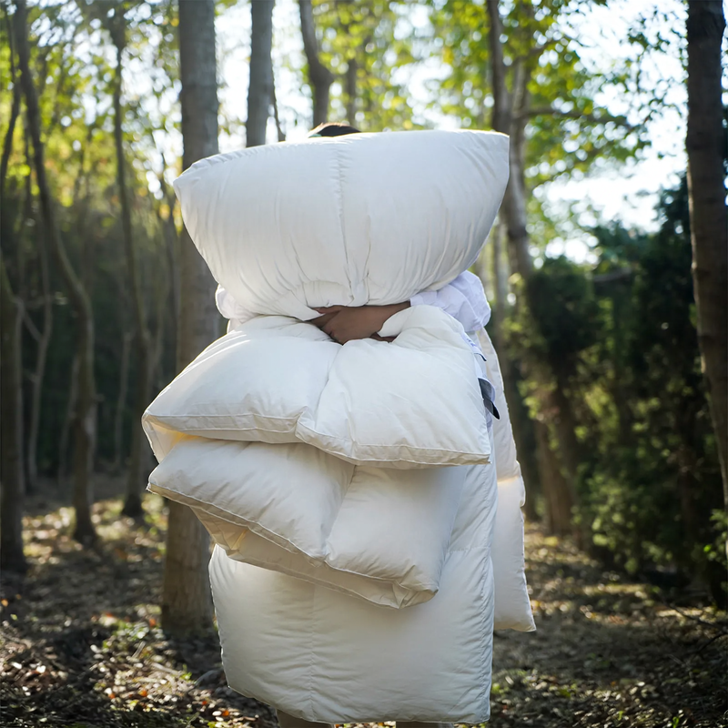 Goose down duvet, 95% down, cotton cover