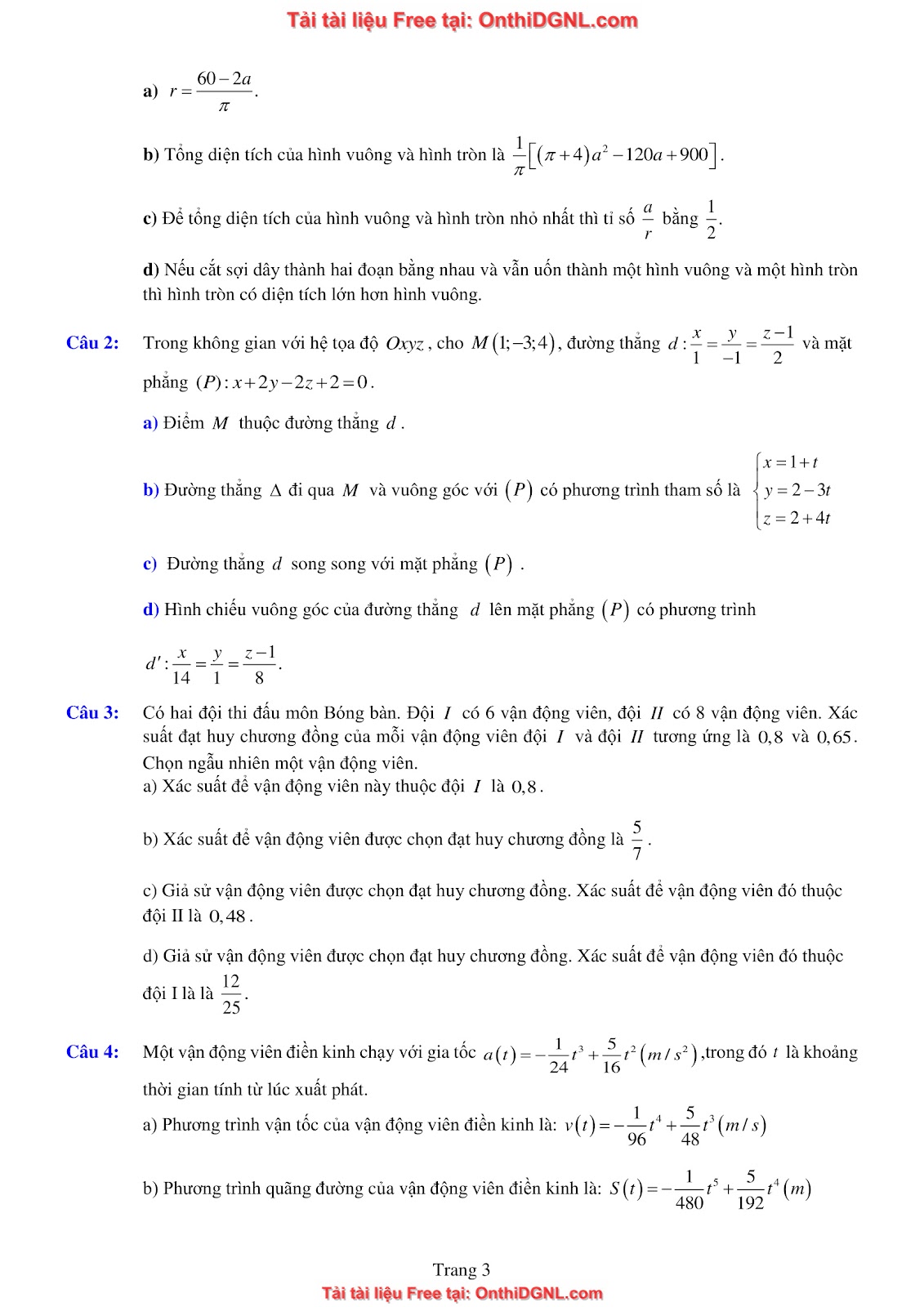 32 đề phát triển minh họa môn toán - có đáp án