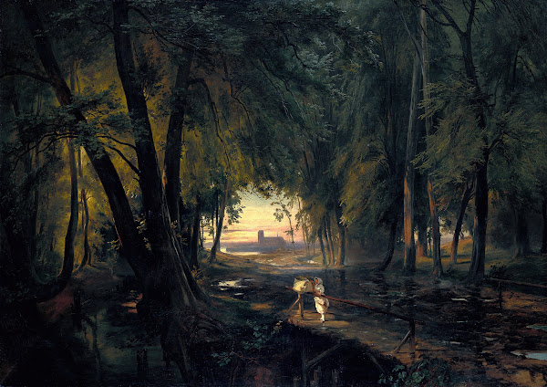 Forest path near Spandau circa 1835