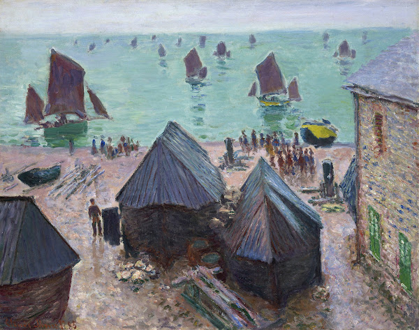 The Departure of the Boats Étretat 1885