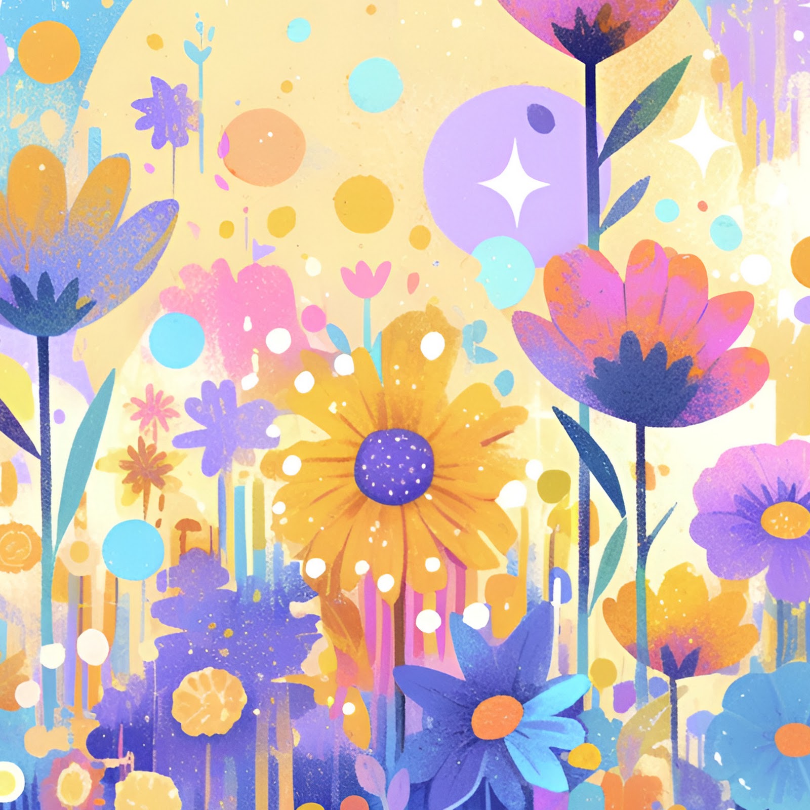 Download Floral Illustration, Flower Art, Spring Flowers, Botanical Art Full HD iPhone